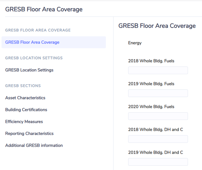 GRESB Location Settings